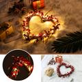 Dainzusyful Room Decor Home Decor 16-Inch Garland Day Valentine s With Lights Decorative Heart-shaped Decoration & Hangs Accessories