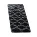 UHUYA Living Room Rugs Round Rugs Ultra Soft Modern Area Rugs Rug Home Room Plush Carpet Decor Floor Mat 62.99 x 23.62 Black