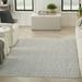 Nourison Textured Home All-over design Ivory Grey 3 11 x 5 11 Area Rug (4x6)