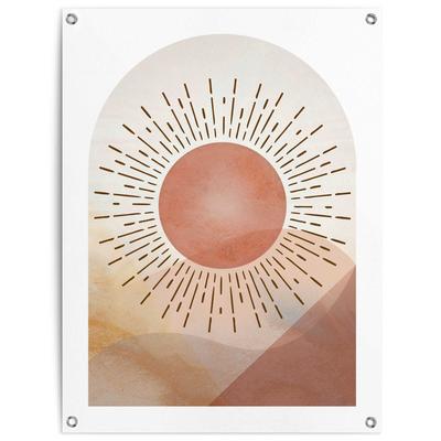Poster REINDERS "Sonne", braun (farbe bild(er): braun), B:60cm H:80cm T:0,1cm, Leinwand, Bilder, Outdoor für Garten oder Balkon Image