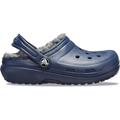 Crocs Kinder Classic Lined Clog Sandale (Größe 32 , blau)