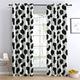 GEDAEUBA Cow Print Curtains for Bedroom Living Room - Eyelet Blackout Curtains 66 x 54 Inch (W x L), 54 Drop Thermal Insulated Curtains & Drapes, Patterned Window Treatments, 2 Panels