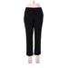 Ann Taylor Dress Pants - High Rise Straight Leg Boyfriend: Black Bottoms - Women's Size 6 Petite