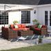 Sol 72 Outdoor™ Arlington Wicker 7 - Person Seating Group w/ Cushions & 2 Storages Synthetic Wicker/All - Weather Wicker/Wicker/Rattan | Wayfair