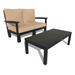 Highwood USA Bespoke Deep Seating Loveseat & Conversation Outdoor Table Cobalt CGE Plastic in Blue | Wayfair AD-DSLS02-FR-CGE