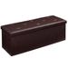 Ebern Designs 43 Inches Folding Storage Ottoman Bench, Storage Chest, Foot Rest Stool | 14.6 H x 43.2 W x 14.9 D in | Wayfair