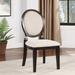 Lark Manor™ Arrollo Fabric King Louis Back Side Chair Dining Chair Wood/Upholstered in Brown | 42 H x 20.38 W x 24.75 D in | Wayfair