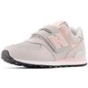 Sneaker NEW BALANCE "574", Gr. 33,5, rosa, Leder, Textil, sportlich, Schuhe, mit Klettverschluss