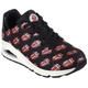 Sneaker SKECHERS "UNO-" Gr. 40, schwarz (schwarz, rot) Damen Schuhe Sneaker
