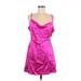 Wild Fable Casual Dress - Mini Plunge Sleeveless: Pink Print Dresses - Women's Size Medium