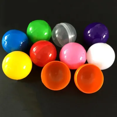 Capsules de jouets vides en plastique 50mm pour la vente de boules en plastique 100 pièces/lot