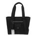 Logo Patch Zipped Tote Bag