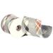 Vickerman 734018 - 4"x5Y Gray Check/Pleather Overlay Ribbon (QR230110) Plaid Patterned Christmas Ribbons