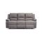 Canapé Relaxation manuel 3 places Microfibre - Gris