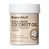 NATUREWELL Extra Virgin Coconut Oil Moisturizing Cream for Face and Body Lightweight Intense Hydration for Sensitive Skin 16 Oz