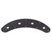 BESTONZON Guitar Parts Accessories 4-Hole Arch Curved Control Plate for Jazz Bass Guitar (Black)