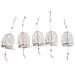 8pcs Stainless Steel Fishing Bait Cage Lure Cage Bait Fishing Trap Basket Feeder Holder Fishing Tackle(Red Large)
