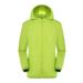 Wyongtao Women Men Windproof Jacket Winter Fleece Snow Coat Hooded Raincoat Sports Running and Mountaineering Suit Green XXL