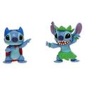 Disney Stitch Figure Set 2-Pack - Dual Expressions from Lilo & Stitch - Cute & Fierce Alien Adventure Awaits!