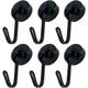 Coat Hooks Wall Mounted 6pcs Magnetic Hooks 30LB Powerful Heavy Duty Magnet Hanger Wall Hanging Magnet Hooks Magnetic Base Home Storage Organization Key Hooks Wall Mounted (Size : Czech Republic)