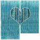 CYLMFC 2 Pack 3ftx8ft Tinsel Foil Fringe Curtain - Teal Fringe Backdrop Curtains Party Decoration Wall Curtains