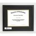 AnySizeFrame 8 1/2 X 11 Thin Satin Black Diploma Frame