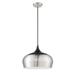 Kendal Lighting Orian Grande 16 Inch Large Pendant - PF134-SN/BLK