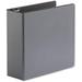 UNV30753 11 In. X 8.5 In. 4 In. Capacity 3 Rings Deluxe Easy-To-Open D-Ring View Binder - Black