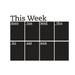 BESTONZON Week Plan Calendar Chalkboard Removable Planner Wall Stickers Black Board Office School Decals Wall Decor