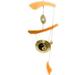 Feng Shui Brass Gong Wind Chime For Patio Garden Terrace Balcony Or Any Room - Beautiful YIN & YANG Design Piece