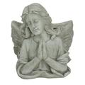 11 Gray Praying Angel Bust Outdoor Garden Statue Planter