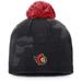 Women's Fanatics Branded Black Ottawa Senators Authentic Pro Team Locker Room Beanie with Pom