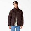 Dickies Men's Waldenburg Puffer Jacket - Chocolate Brown Size 2Xl (TJR44)