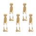 5PCS Cartoon DIY Wooden Toys Creative DIY White Embryo Toy Funny DIY Wooden Drawing Toy Adorable DIY Wooden Drawing Toy Early Ed