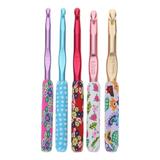 Crochet Hook Knitting Needles Hooks Weaving Crystal Sweater Yarn Needle Supplies Set Grip Tunisian Q Kit Practice