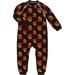 Toddler Brown Cleveland Browns Allover Print Raglan Full-Zip Sleeper