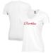 Women's White Berklee College of Music Script Logo Comfort Wash V-Neck T-Shirt