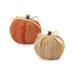 Pumpkin (Set of 2) 3"D x 2.5"H Foam/Polyester - 3"L x 3"W x 2.5"H