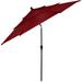 10 ft Patio Umbrella, 3-Tiered Sunshade with Push Button Tilt and Easy-Open Crank, Outdoor Umbrella for Deck, Yard