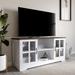 BELLEZE Cori 52" TV Stand Wood & Glass For TVs Up To 55", White