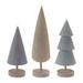 Modern Tabletop Pine Tree (Set of 6) - 4.5 x 4.5 x 17.25"