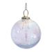 Etched Irredescent Glass Ball Ornament (Set of 6) - 3 x 3 x 4"(L X W X H)