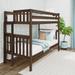 Max and Lily Twin over Twin Bunk Bed with Ladder on End