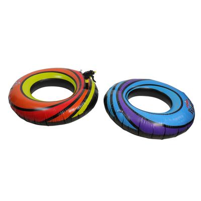 Set of 2 Blue and Orange Inflatable Power Blaster Inner Tubes 40-Inch - 40"