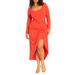 Plus Size Women's Gold Hardware Knit Dress by ELOQUII in High Risk Red (Size 24)