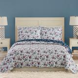 Rose Toile Scalloped 3-Piece Quilt Set