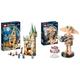 LEGO 76413 Harry Potter Hogwarts: Raum der Wünsche & 76421 Harry Potter Dobby der Hauself Set, bewegliche ikonische Figur, Spielzeug