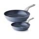 PRICUSIS Nonstick Ceramic Frying Pan Set, Non Toxic Nonstick Pan Skillet, Healthy Egg Pan Nonstick Omelet Pan Chef's Pan, PTFE PFOA & PFAS Free, Induction Compatible (8+10 Inch)