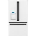 Café ENERGY STAR® 27.7 Cu. Ft. Smart French-Door Refrigerator w/ Hot Water Dispenser in White/Black | Wayfair CFE28TP4MW2_CXLB3H3PMFB