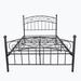 Home Decor Steel Bed Frame Metal in Black | 45.89 H x 77.84 W x 53.9 D in | Wayfair DAGEW84036136